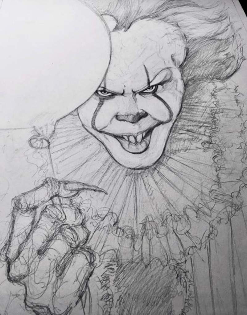 Pennywise Sketch At Paintingvalley Com Explore Collection Of