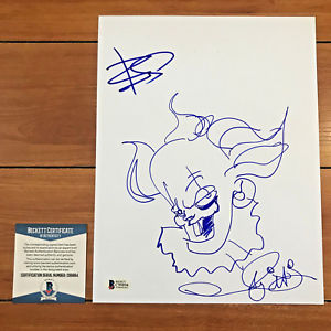 300x300 Andy Muschietti Amp Bill Skarsgard Signed It Pennywise Sketch - Pennywise Sketch