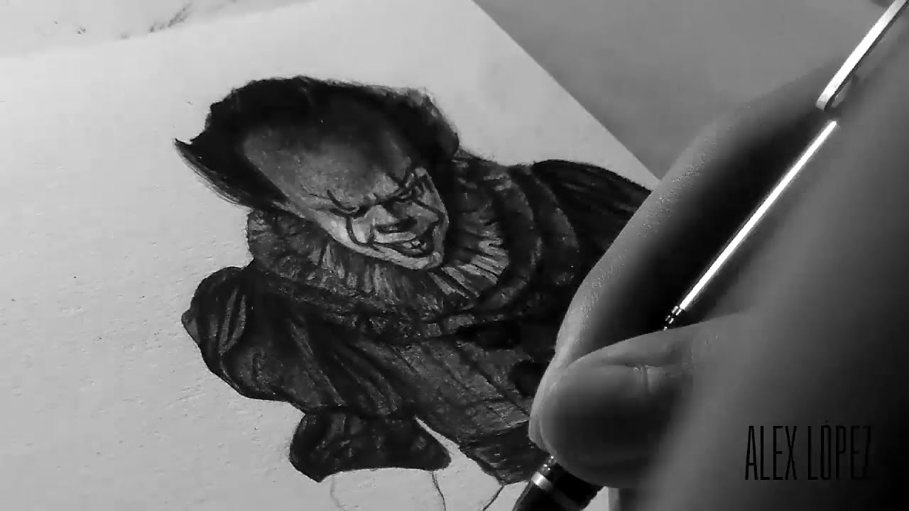 1280x720 Drawing Pennywise (It 2017) (Commission) - Pennywise Sketch