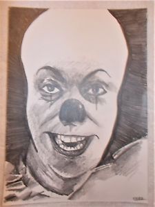 225x300 A4 Art Graphite Pencil Sketch Drawing Pennywise The Clown From - Pennywise The Clown Sketch