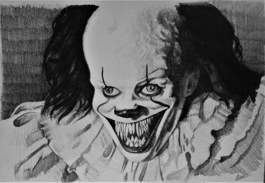1024x706 Pennywise The Dancing Clown By Nemyv8 - Pennywise The Clown Sketch