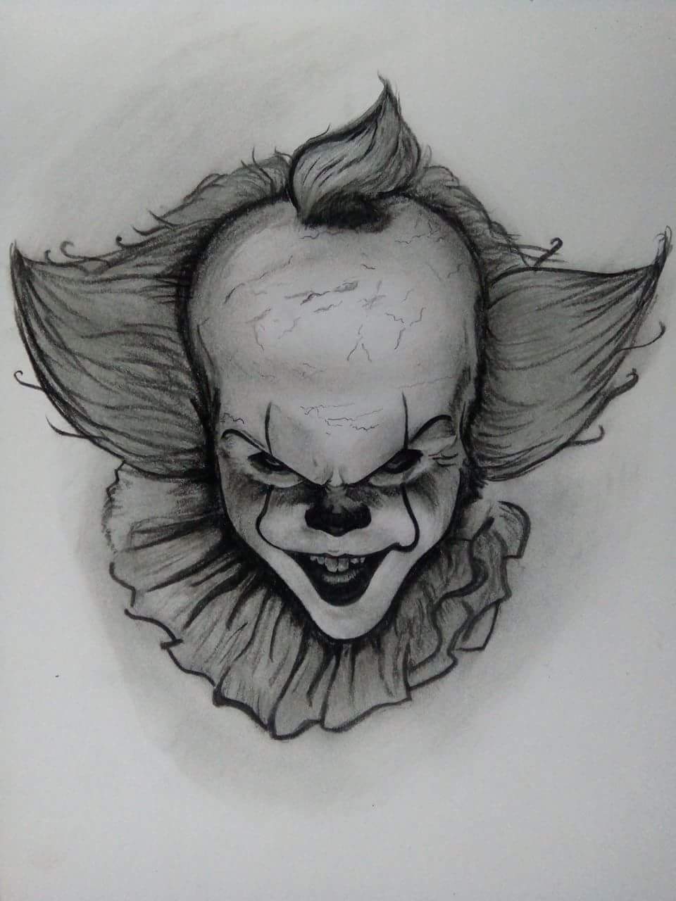 960x1280 Portrait Of A Pennywise The Killer Clown Learn To Draw With - Pennywise The Clown Sketch
