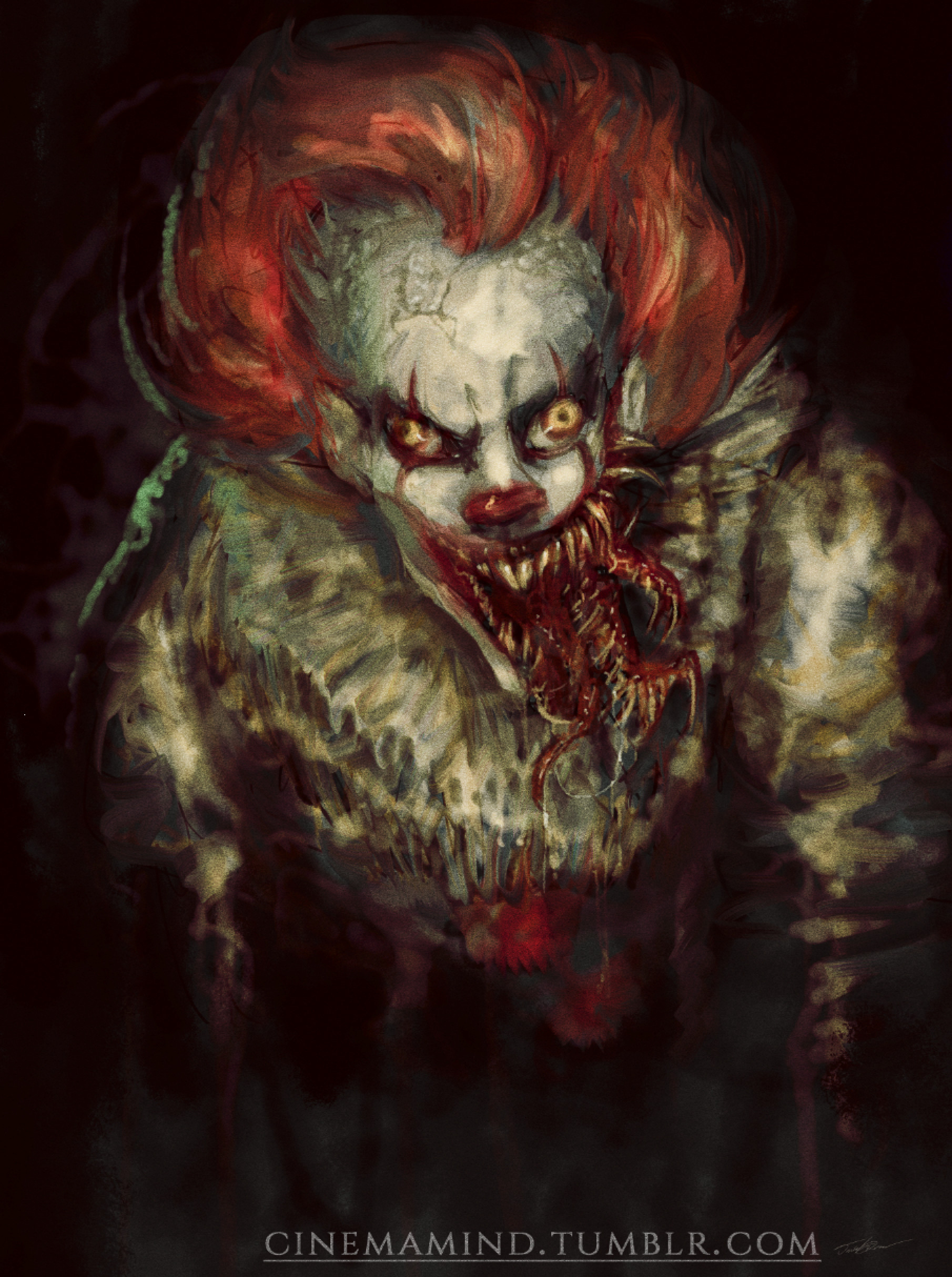 1810x2428 Artstation - Pennywise The Clown Sketch