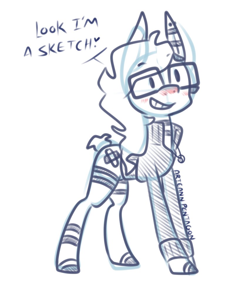 831x961 Ap Mule Sketch By Arieann Pentagon - Pentagon Sketch