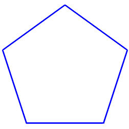 Как нарисовать ровный пятиугольник