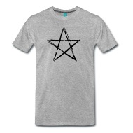 190x190 Pentagram Black By Freiergestalten Spreadshirt - Pentagram Sketch