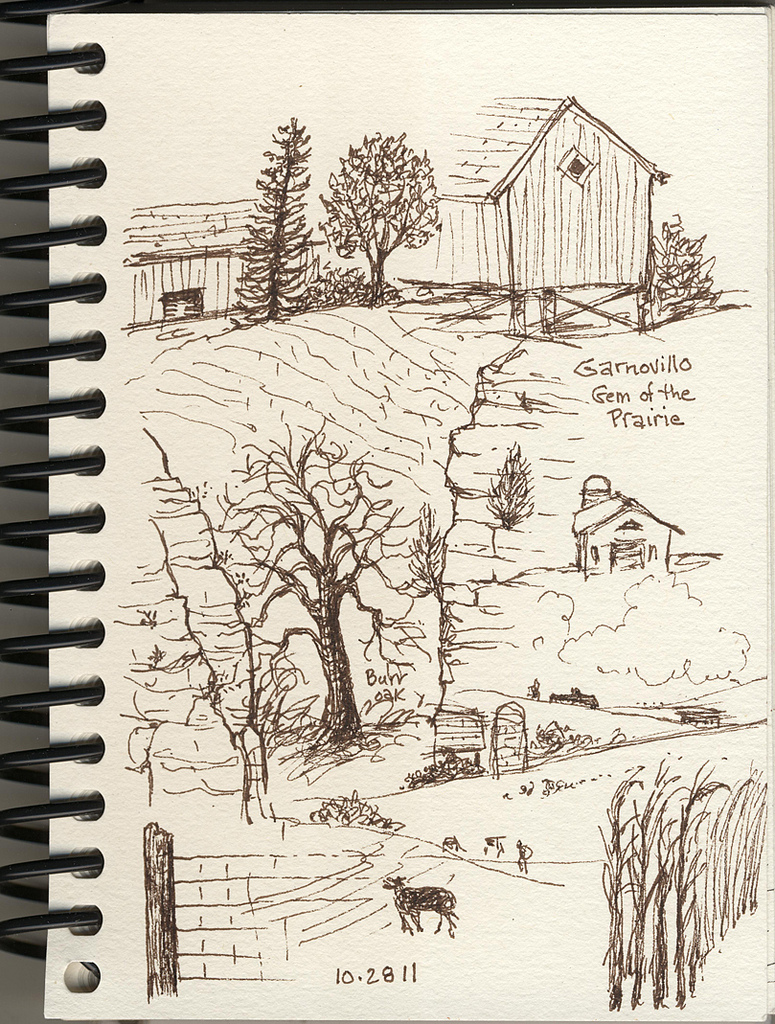 775x1024 Sketching In Nature Car Sketching In Iowa - Pentalic Nature Sketch