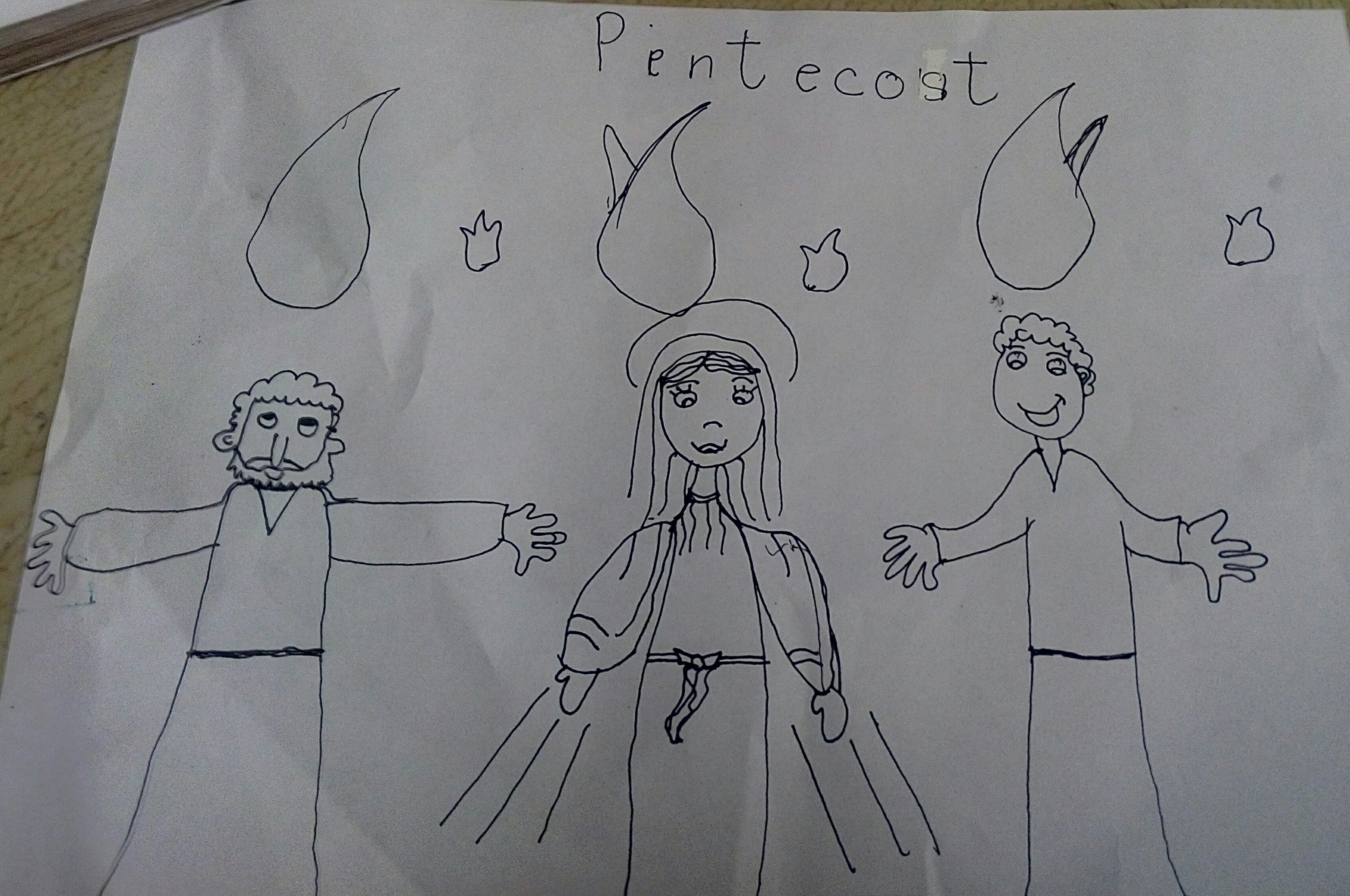 3432x2278 Happy Pentecost Day Kirukals Blog - Pentecost Sketch