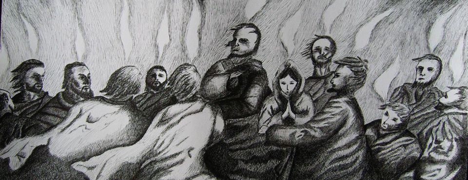 960x370 Pentecost Drawing Creekside Bible Church - Pentecost Sketch