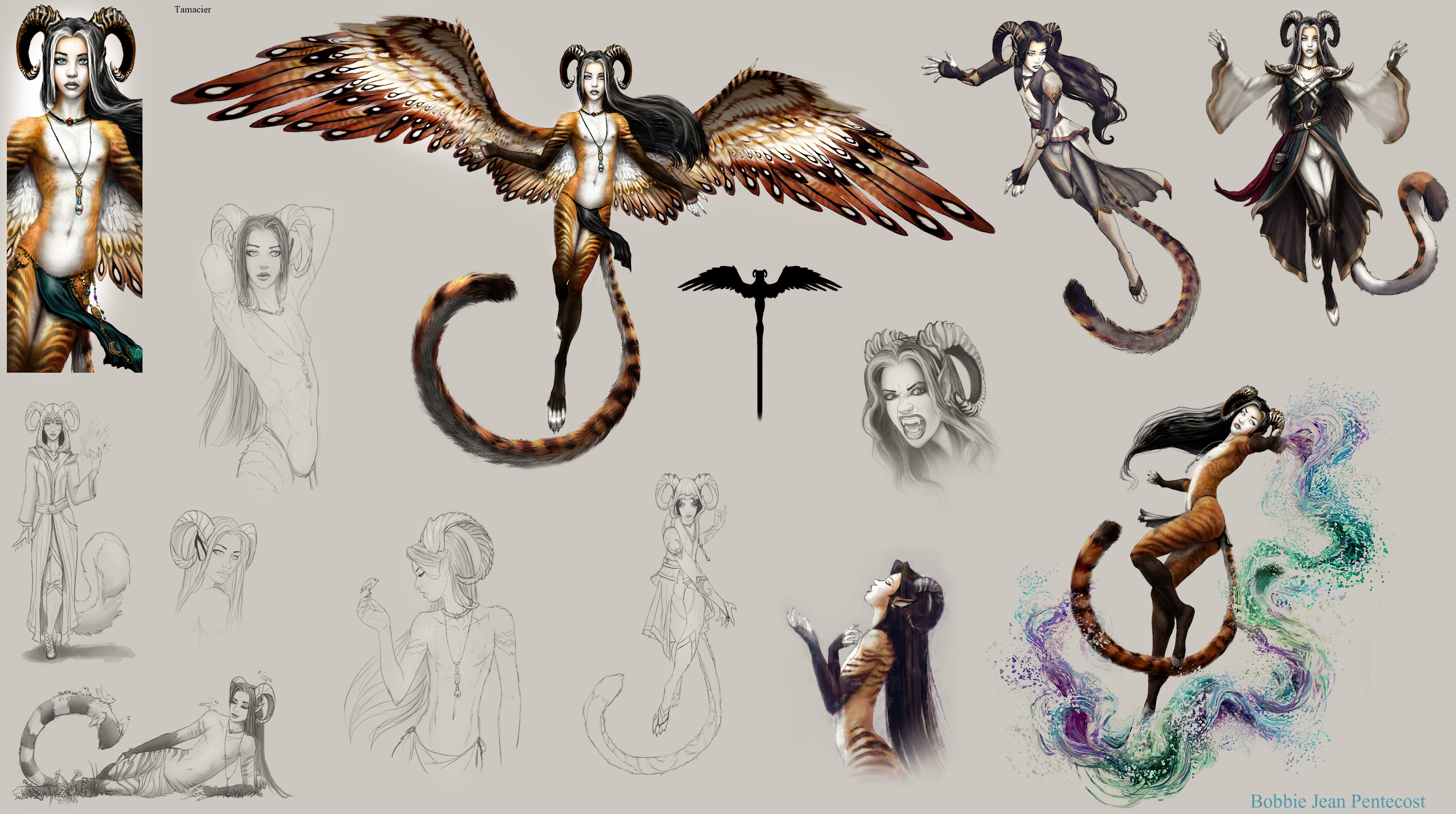 3608x2016 Tamacier Sketch - Pentecost Sketch