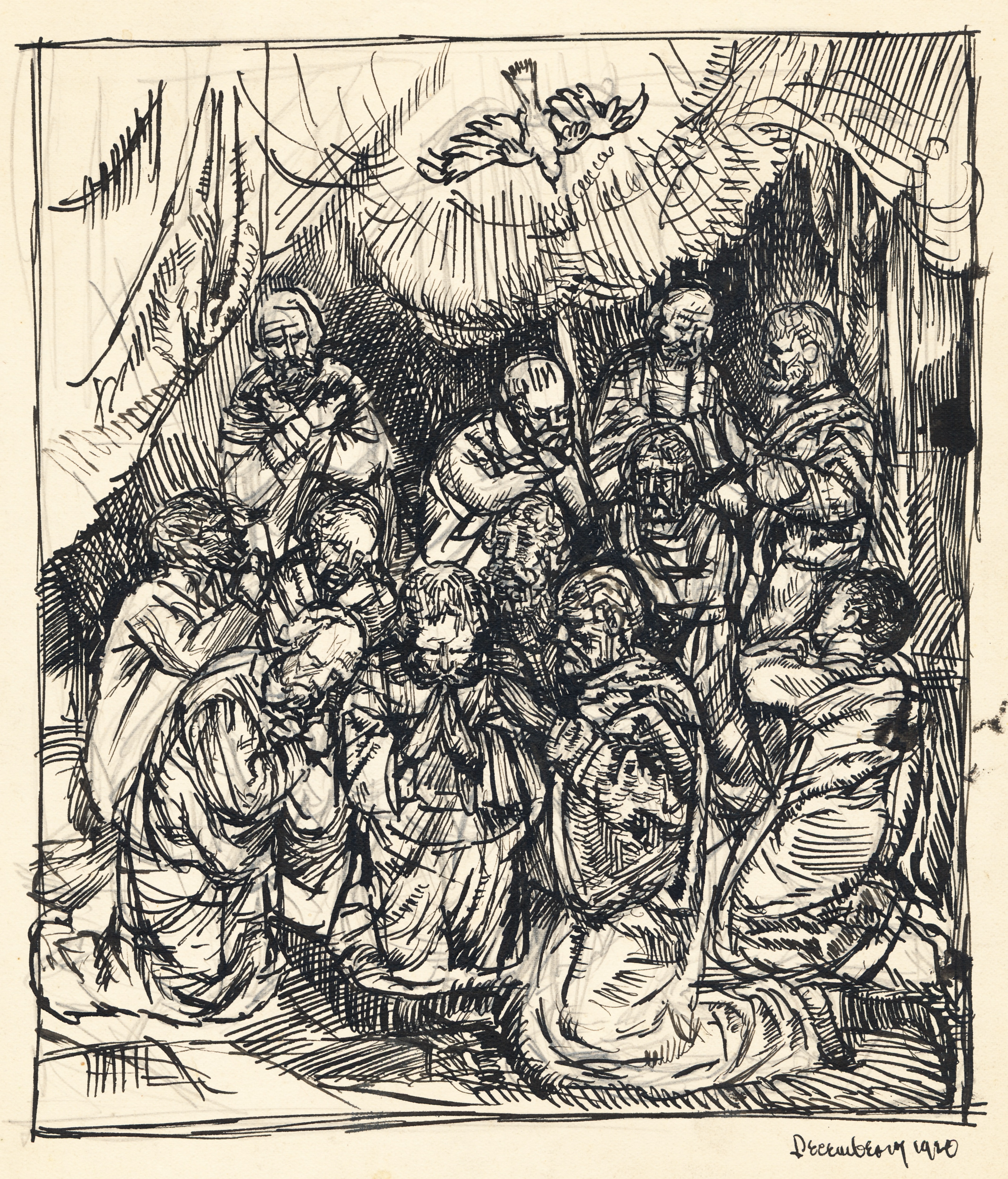 4269x4992 Wisdom On Wednesdays Any Other End But God Carl Schmitt The - Pentecost Sketch