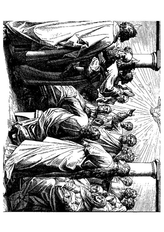 531x750 Coloring - Pentecost Sketch