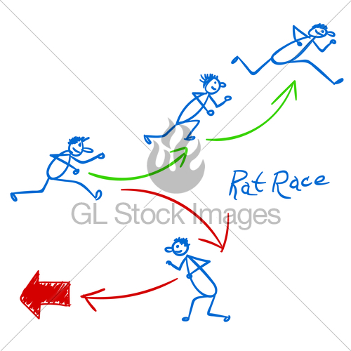 500x500 Sketch With People Running Right And Wrong Way Gl Stock Images - People Running Sketch