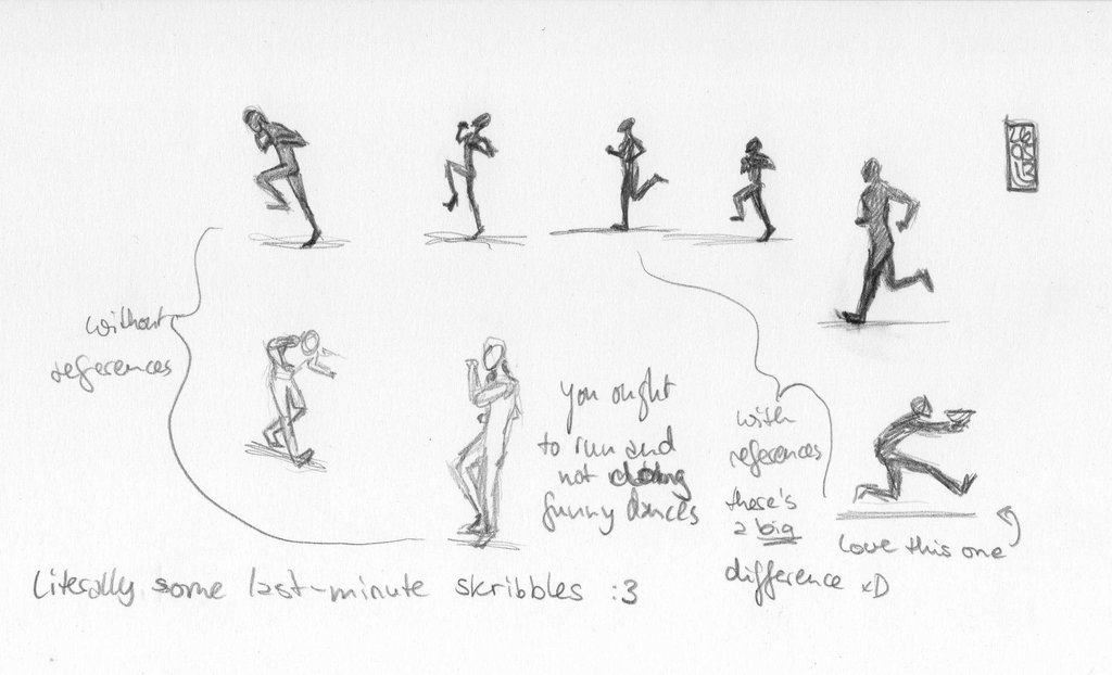 1024x622 Sketch A Day 26 05 13 Running People By Throughmythoughts On - People Running Sketch