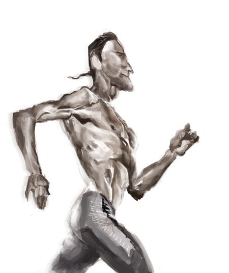 450x536 Figure Sketch A Blog - People Running Sketch