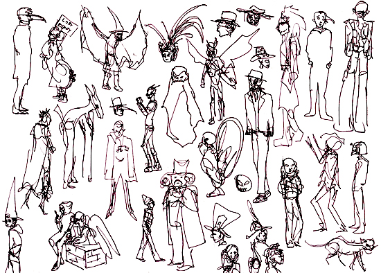 550x394 Sketch Of The Week People Of All Stripes Shiho Nakaza - People Sketches