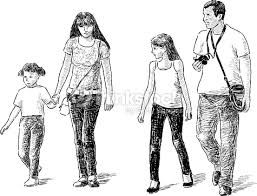 257x196 People Walking Sketch - People Walking Sketch
