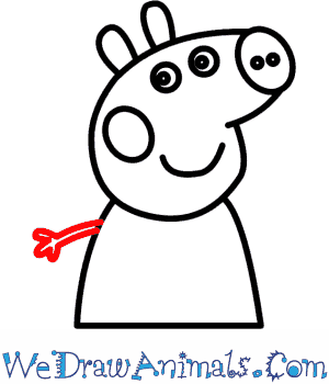 300x350 How To Draw Peppa Pig - Peppa Pig Sketch