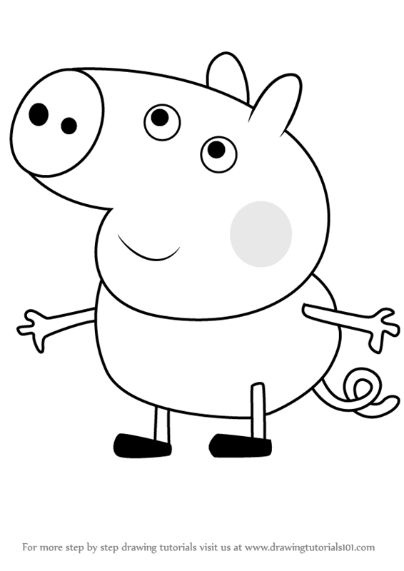 Peppa Pig Sketch at PaintingValley.com | Explore collection of Peppa ...