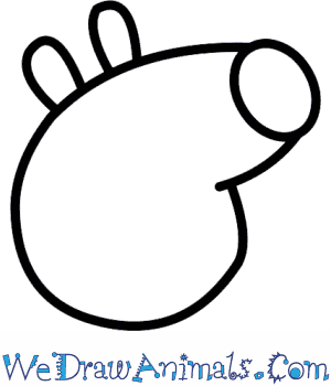 300x350 How To Draw Peppa Pig - Peppa Sketch