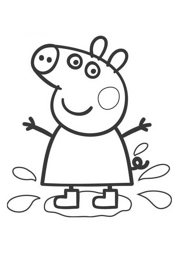 595x842 Peppa Pig Sketch - Peppa Sketch