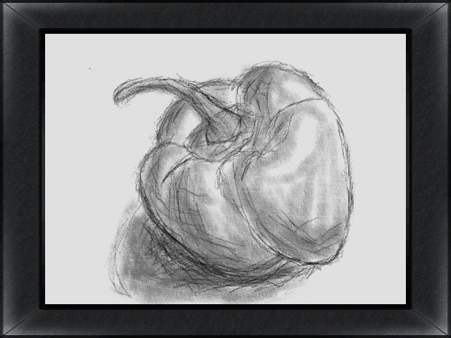 640x480 Pepper Sketch By Vaporchu8 - Pepper Sketch