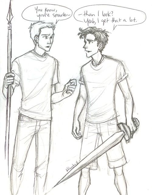 500x639 Drawn Comic Percy Jackson - Percy Jackson Sketch