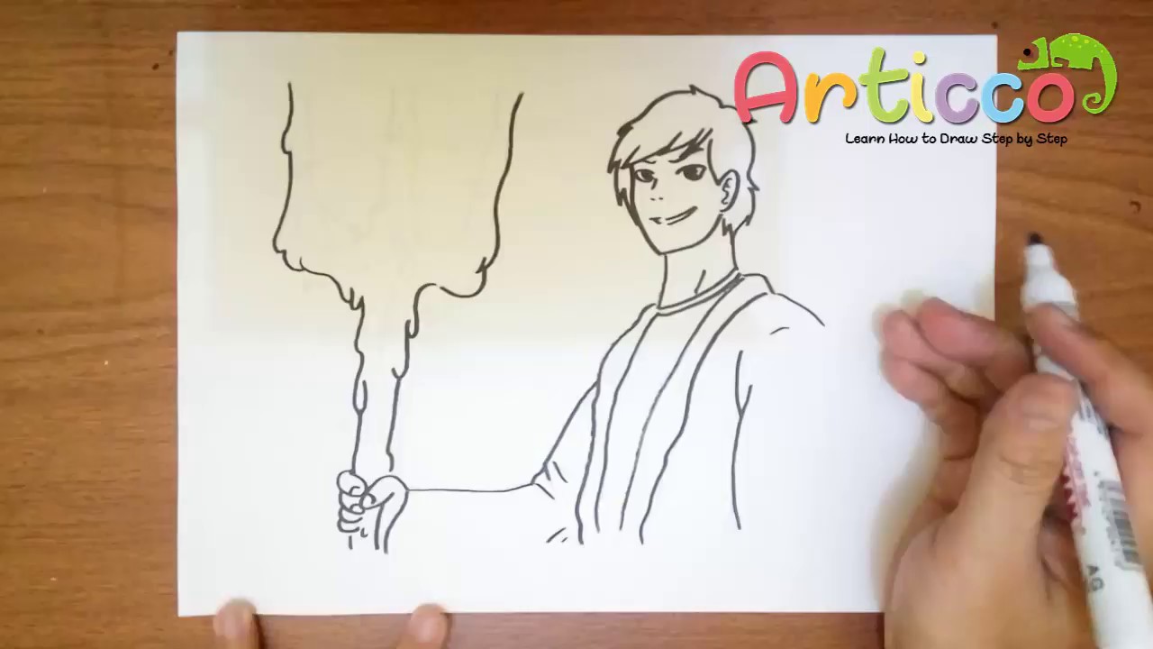 1280x720 How To Draw Percy Jackson Step By Step For Kids - Percy Jackson Sketch