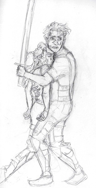 320x621 Percyjackson Drawings On Paigeeworld. Pictures Of Percyjackson - Percy Jackson Sketch