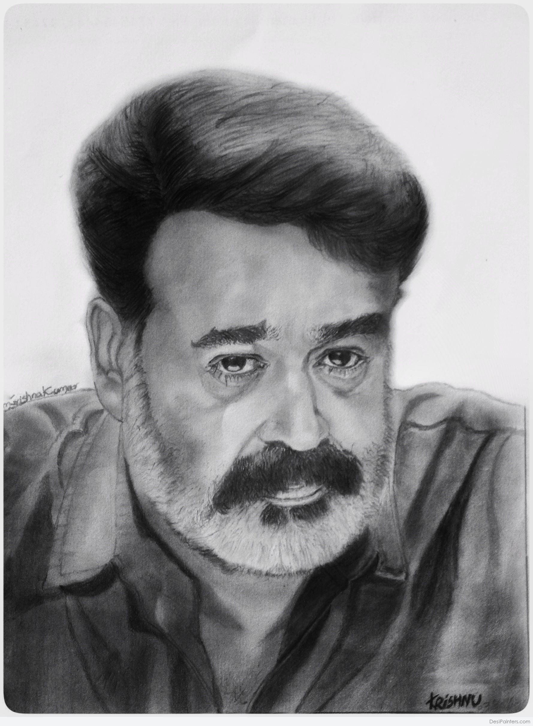 1778x2419 Perfect Pencil Sketch Of Mohanlal - Perfect Sketch