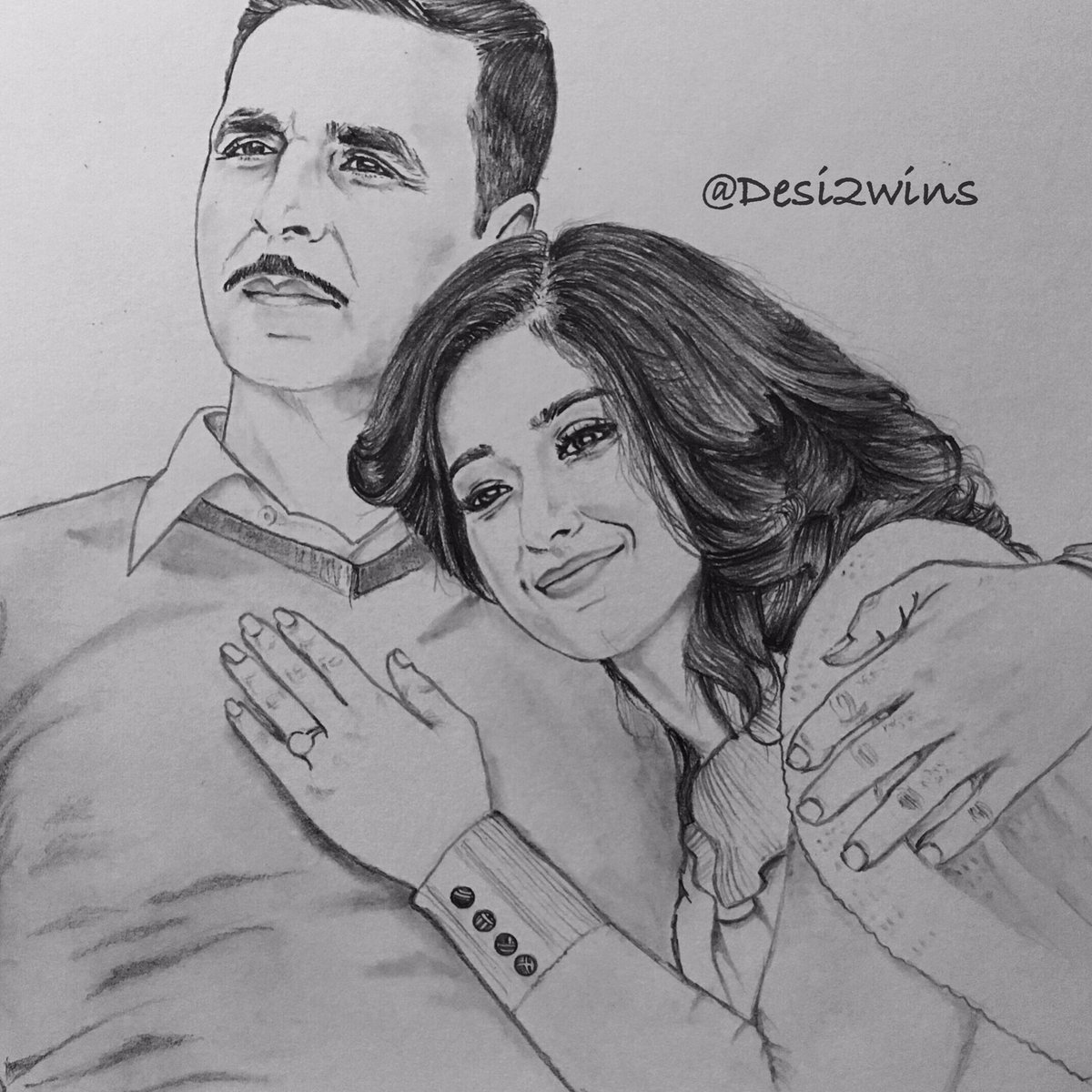 1200x1200 Desi2wins On Twitter A Sketch Of @akshaykumar And - Perfect Sketch