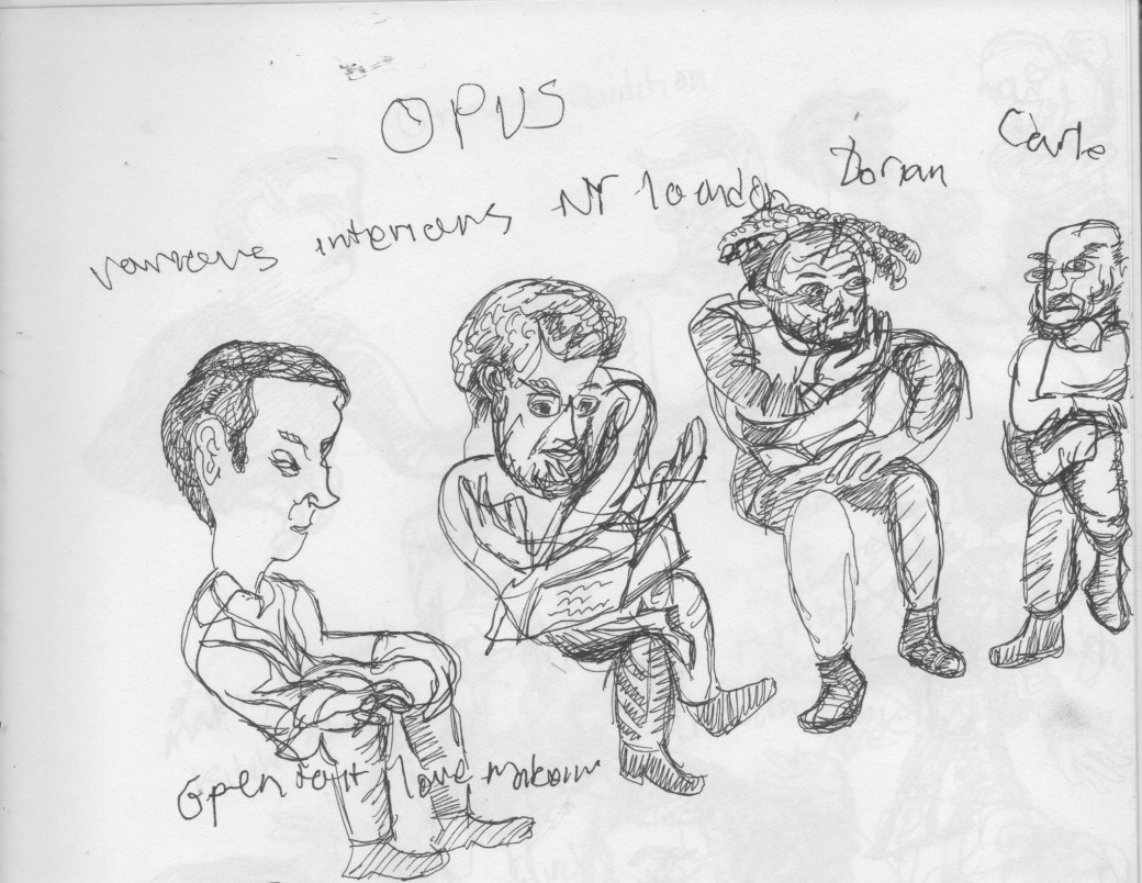 1040x804 Performance In Sketch Daedalus String Quartet And Michael - Performance Sketch