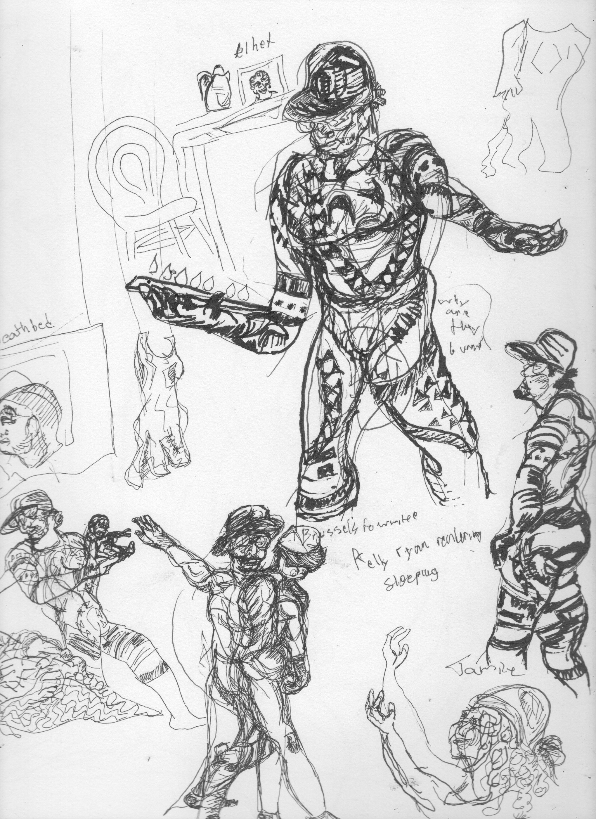 2040x2803 Performance In Sketch (Jaamil Olawale Kosoko - Performance Sketch