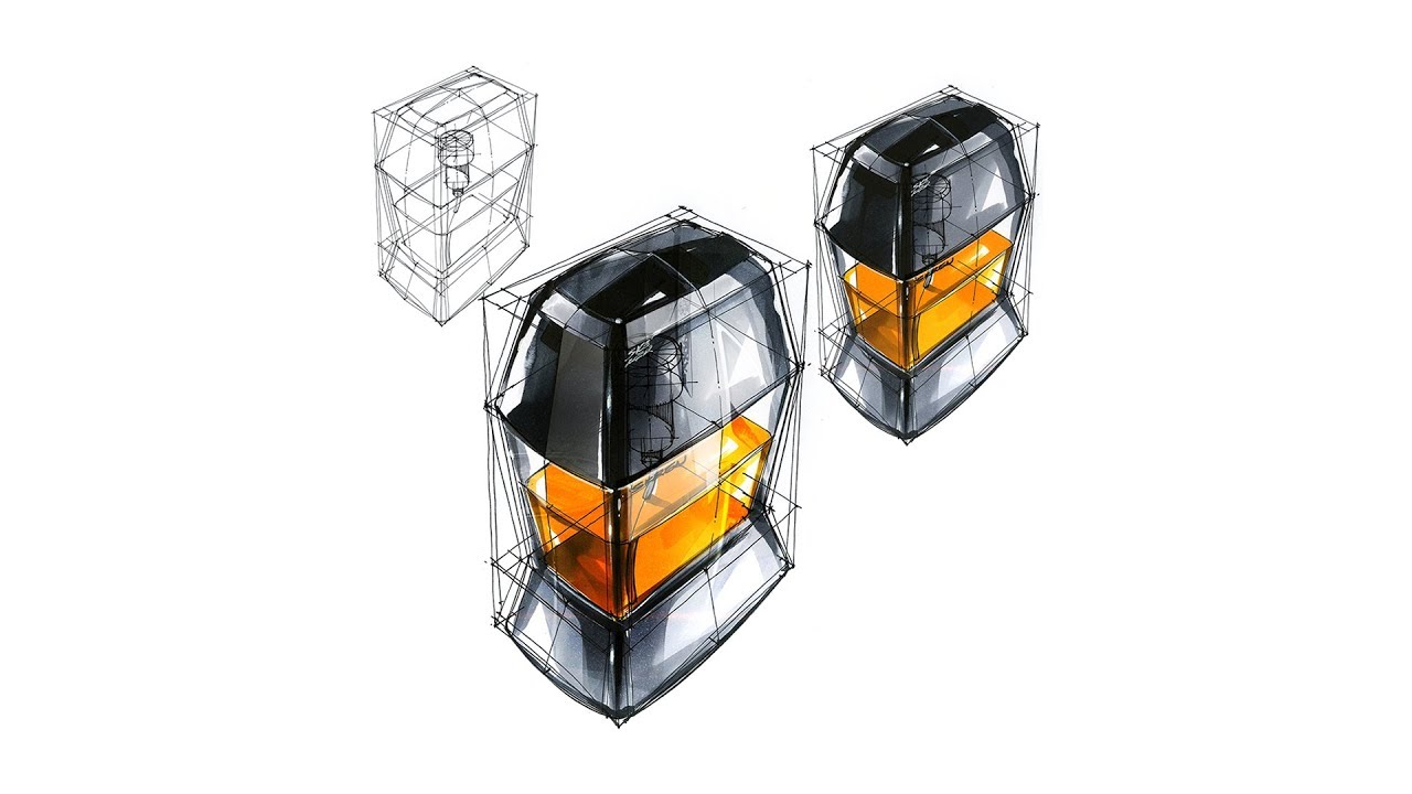 1280x720 How To Marker Technique(Perfume Bottle) - Perfume Bottle Sketch