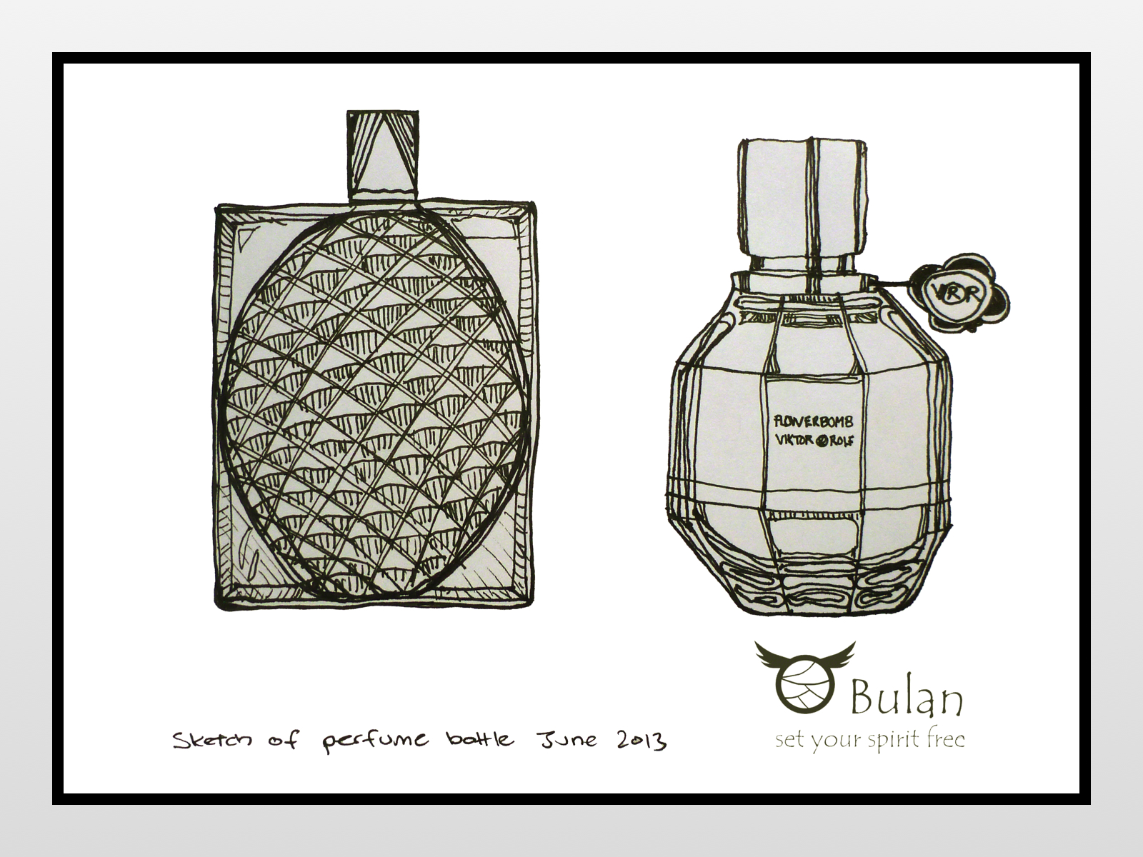 Perfume Bottle Sketch at PaintingValley.com | Explore collection of