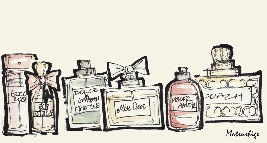 900x481 Perfume Collection Sketches By Pokeshoppe - Perfume Sketch