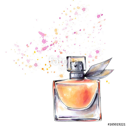 500x500 Perfume Bottle In Sketch Style Stock Photo And Royalty Free - Perfume Sketch