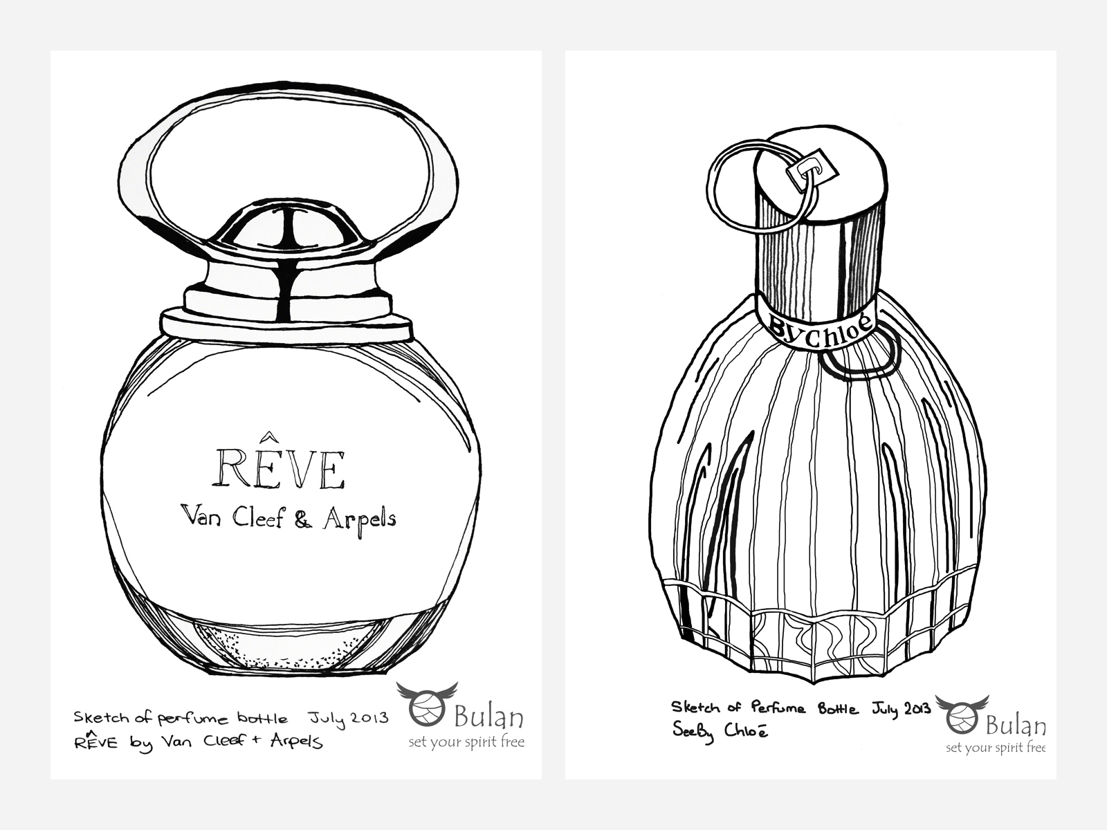 1600x1200 Sketch Of The Day No 75 Perfume Bottles (Part 10 - Perfume Sketch