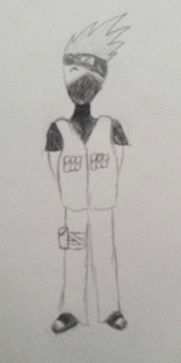 632x1265 Kakashi Sketch By Perry T Platypus - Perry The Platypus Sketch