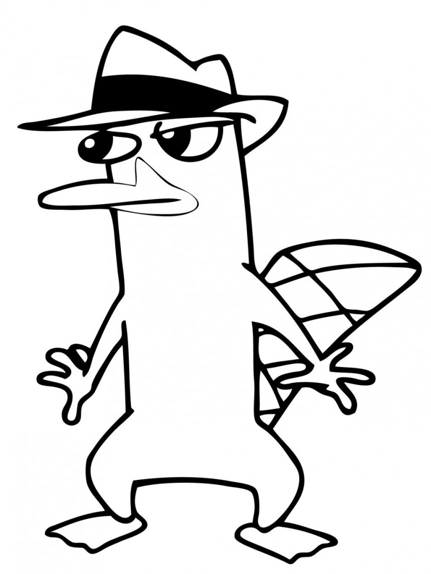 Perry The Platypus Sketch at PaintingValley.com | Explore collection of