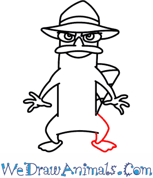 300x350 How To Draw Perry The Platypus - Perry The Platypus Sketch