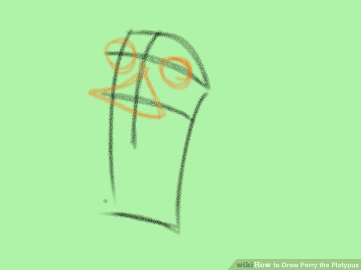 728x546 How To Draw Perry The Platypus (With Pictures) - Perry The Platypus Sketch