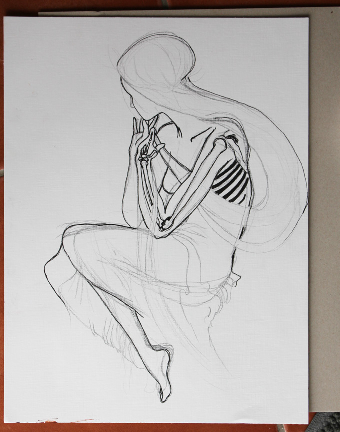 680x864 Image Progression Persephone Queen Of The Underworld - Persephone Sketch