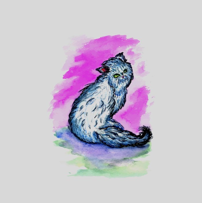 700x701 Persian Cat Sketch Comforters By Annartshock Society6 - Persian Cat Sketch