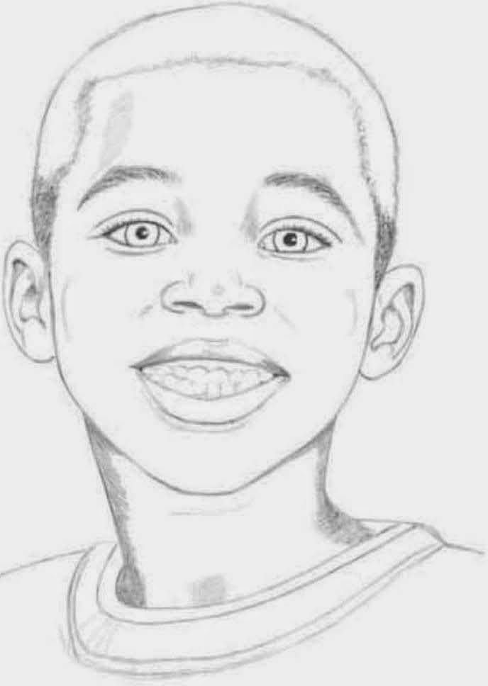 688x968 Drawings Replicating Dark Skin Tones - Person Sketch