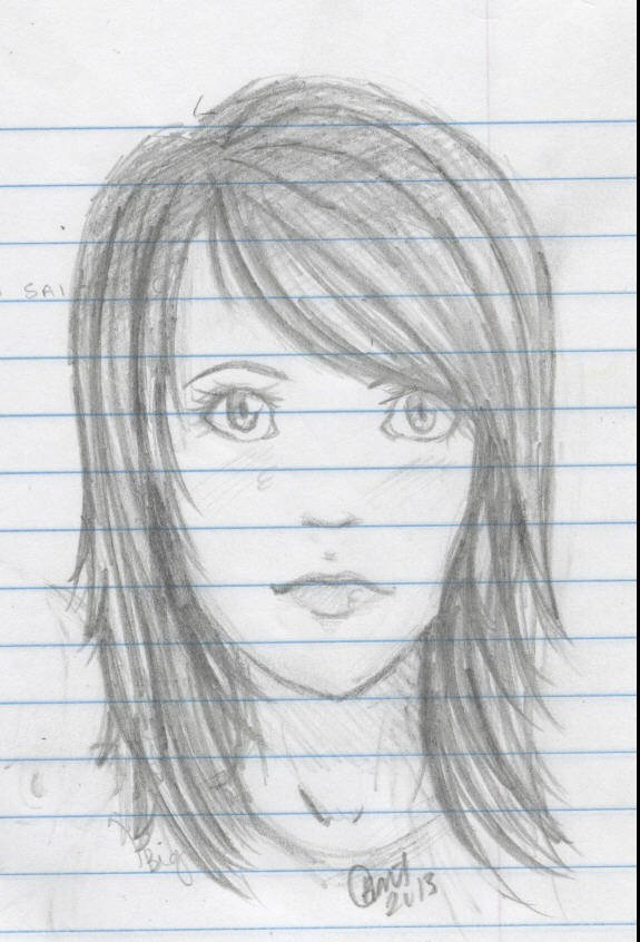 575x846 Girl Person Sketch By Dancinpencil - Person Sketch