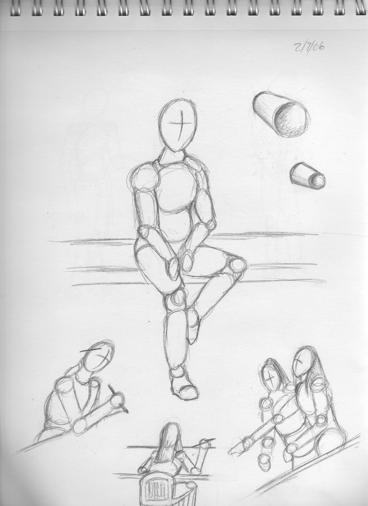 1275x1755 Just A Sketch Of A Person By T2t - Person Sketch