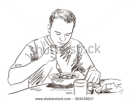 450x358 Drawn Photos Person - Person Sketch Outline