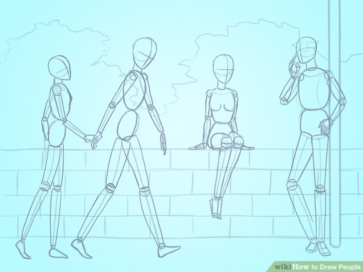 How Do You Draw A Person Walking