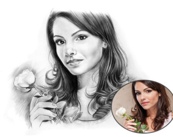 340x270 Personalized Drawing Etsy - Personalized Sketch